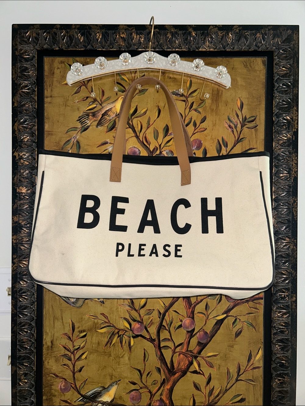 🌻 BEACH PLEASE beach bag Santa Barbara Design Studio